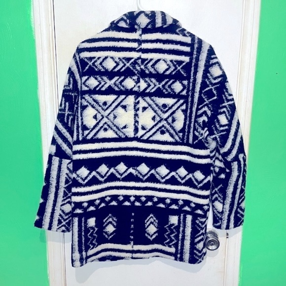 Forever 21 Navy White Wool Blend Blazer - Picture 2 of 8